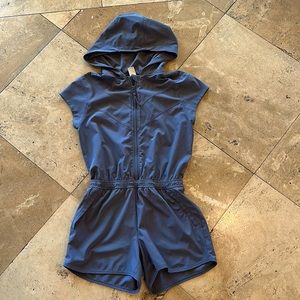 Athleta girl Romper hooded